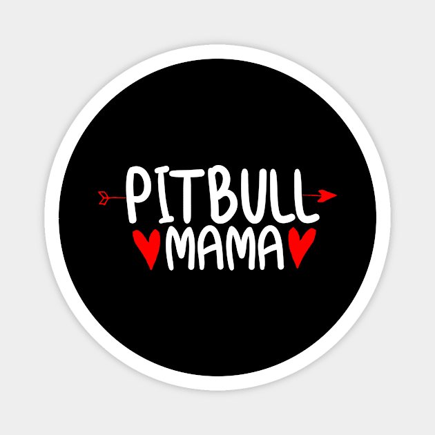 Pitbull Dog Mom Magnet by KAWAIITEE